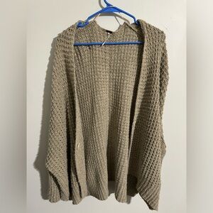 Free People cardigan in cream beige color Medium oversized